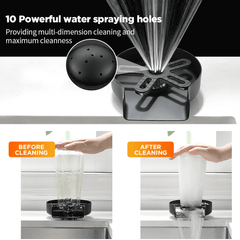 prestige faucets Faucet Glass Rinser For Home Sink Automatic Cup Scourer Washer Bar Coffee Pitcher Wash Cups Tool Household Kitchen Accessories